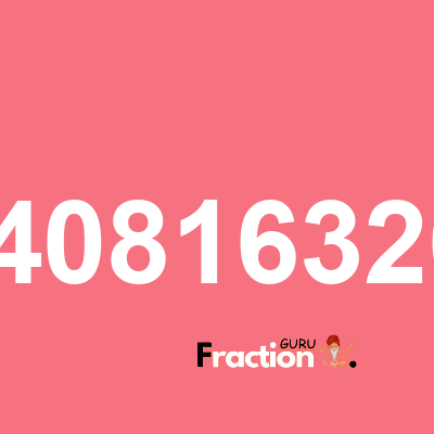 What is 0.020408163265306 as a fraction