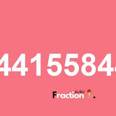 What is 0.04415584415 as a fraction