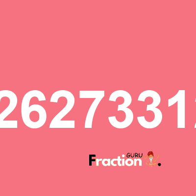 What is 0.072262733129976 as a fraction