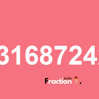 What is 0.13168724279 as a fraction
