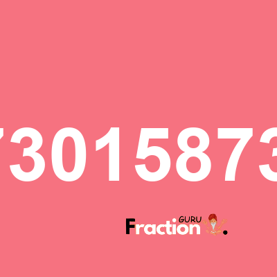 What is 0.1587301587301587 as a fraction