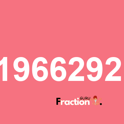 What is 0.196629213 as a fraction