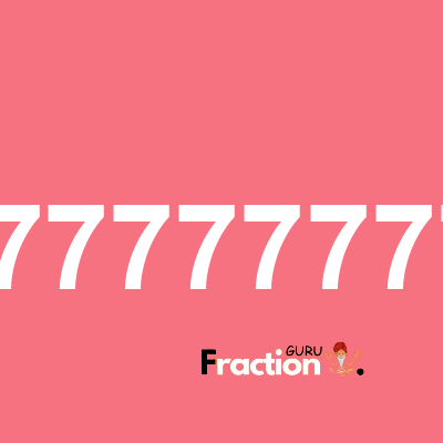 What is 0.37777777777 as a fraction