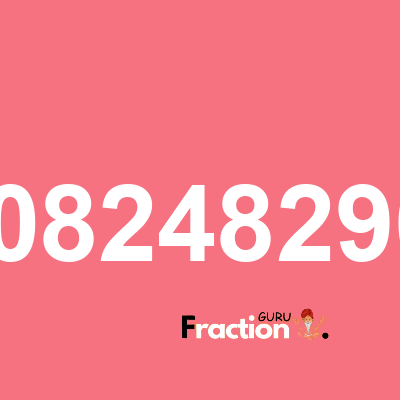 What is 0.40824829046 as a fraction