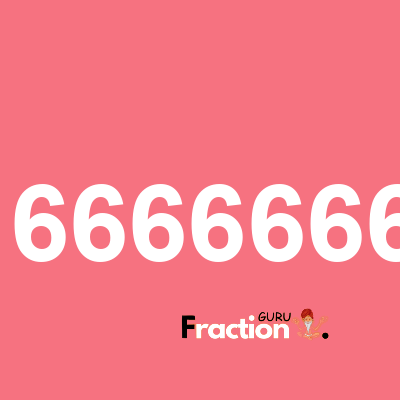 What is 0.416666666667 as a fraction