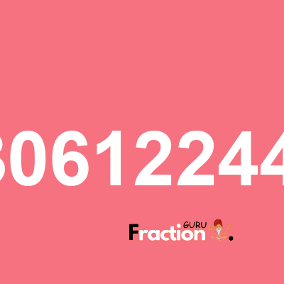What is 0.530612244898 as a fraction
