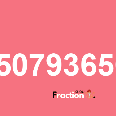 What is 0.65079365079 as a fraction