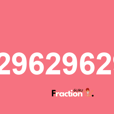 What is 0.82962962963 as a fraction