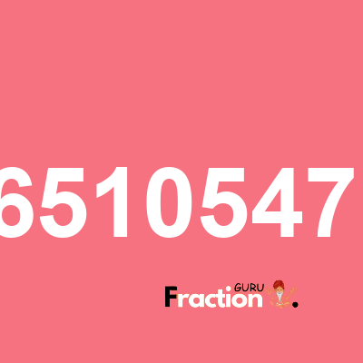 What is 0.96510547166 as a fraction