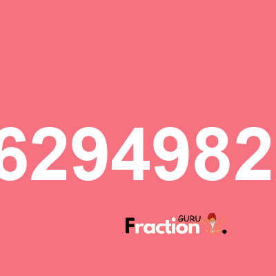What is 1.629498222 as a fraction