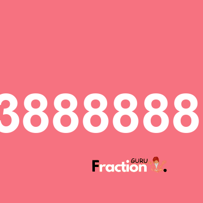 What is 1.63888888889 as a fraction