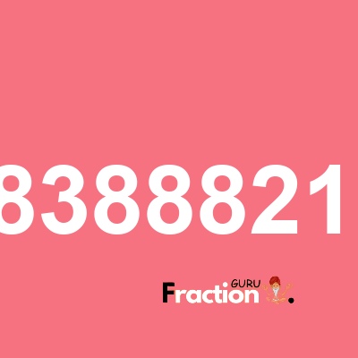What is 1.838882164 as a fraction