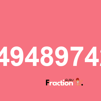 What is 2.44948974278 as a fraction