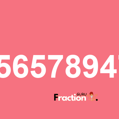 What is 2.565789474 as a fraction