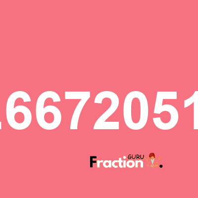 What is 2.66720519 as a fraction