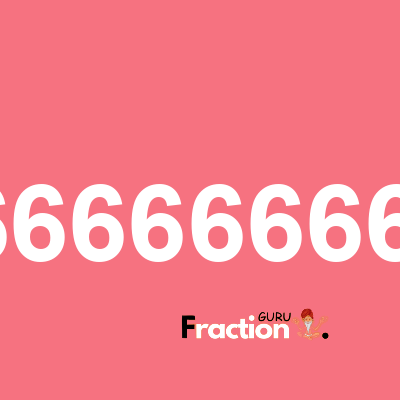 What is 20.6666666666667 as a fraction