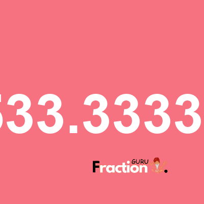 What is 20533.3333333 as a fraction