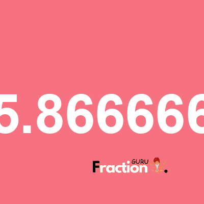 What is 25.8666667 as a fraction