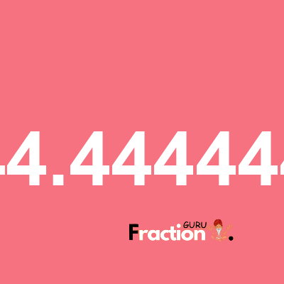 What is 2844.44444444 as a fraction
