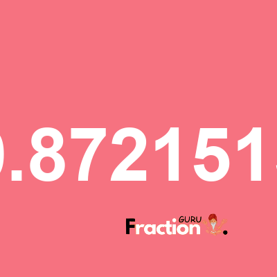What is 29.87215159 as a fraction