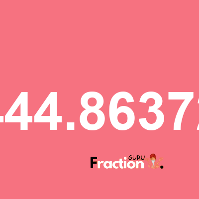 What is 29444.8637287 as a fraction