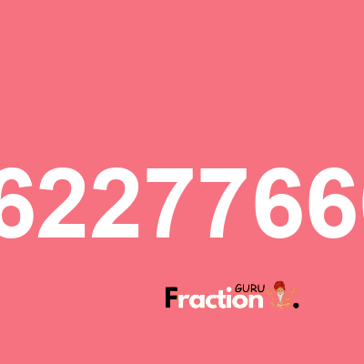 What is 3.16227766017 as a fraction