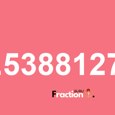 What is 3.53881279 as a fraction