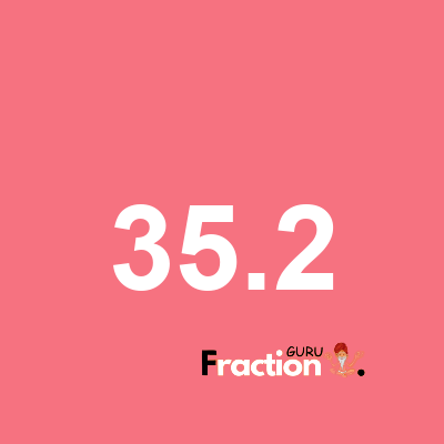 What is 35.2 as a fraction