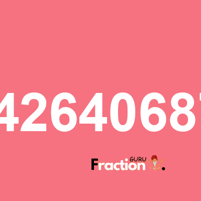 What is 4.24264068712 as a fraction