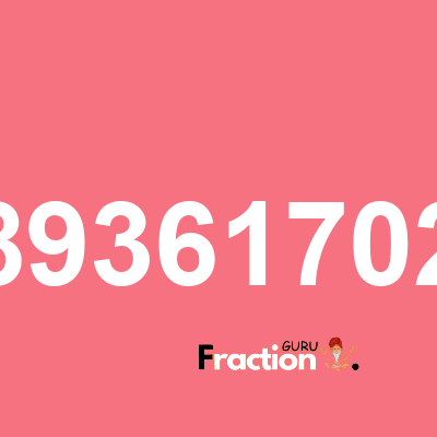 What is 4893617021 as a fraction