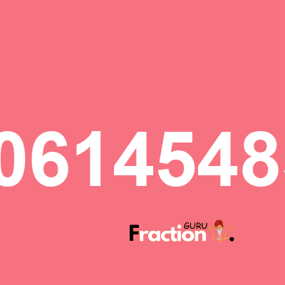 What is 5.061454831 as a fraction