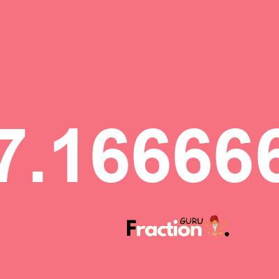 What is 57.1666666 as a fraction