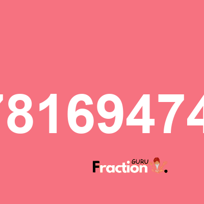What is 8.7816947432 as a fraction