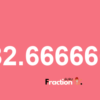 What is 82.666666 as a fraction