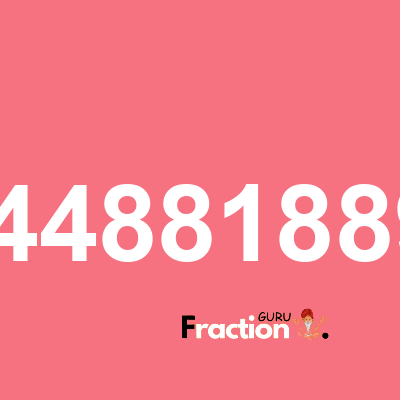What is 9.448818898 as a fraction