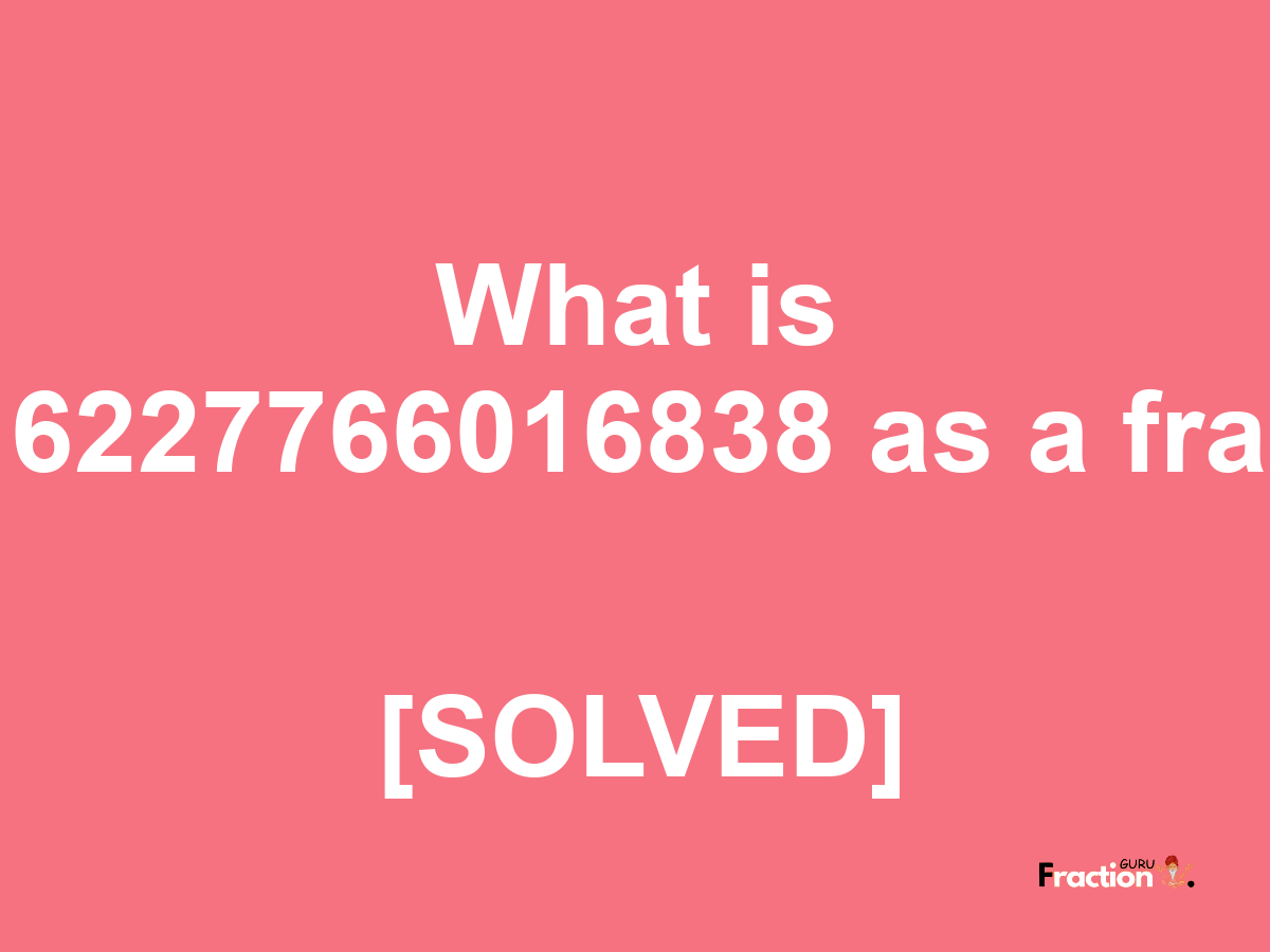 0.316227766016838 as a fraction