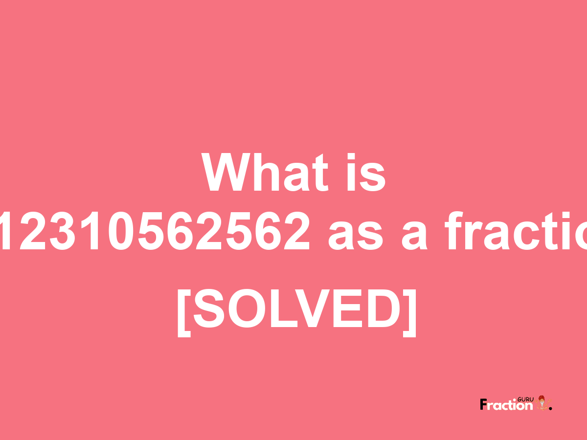 4.12310562562 as a fraction